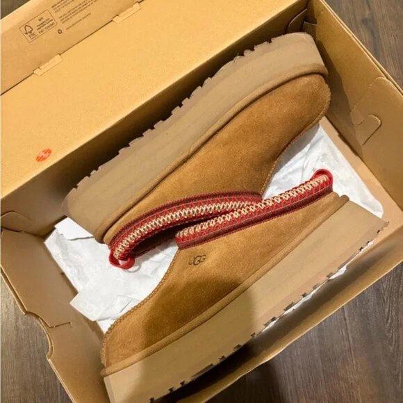 UGG Tazz Chestnut Platform Mule Clog Slipper - Picture 2 of 7